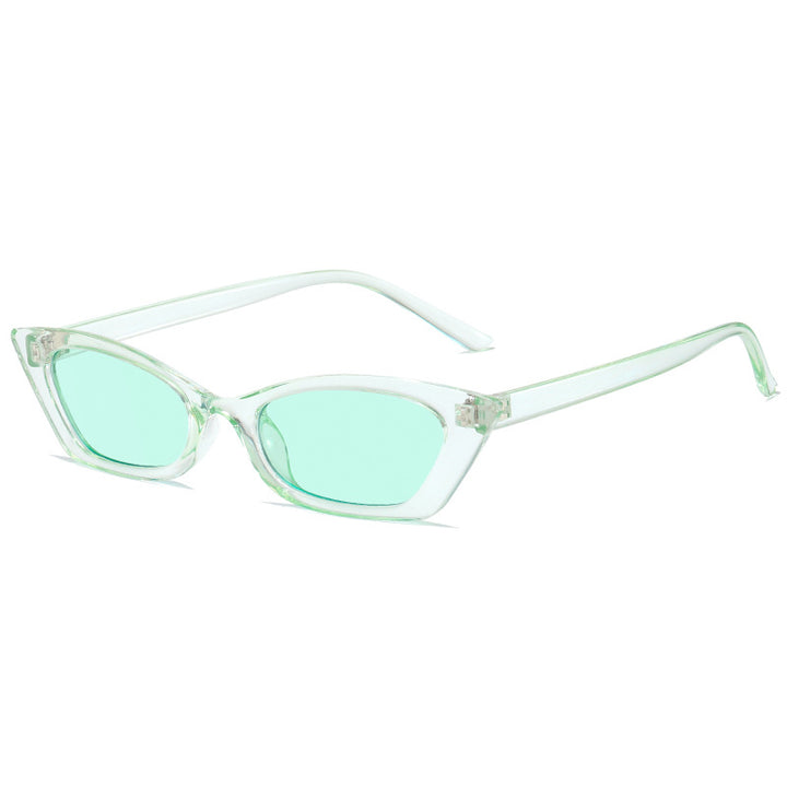Damer moteriktig Cat-Eye solbrille med transparent ramme Luvikno