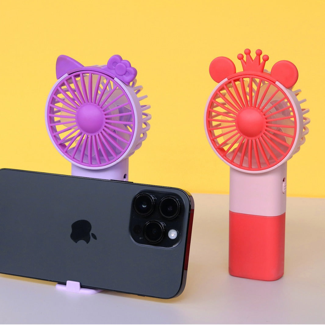 Unisex Bærbar Håndvifte i leken Katte-design Luvikno