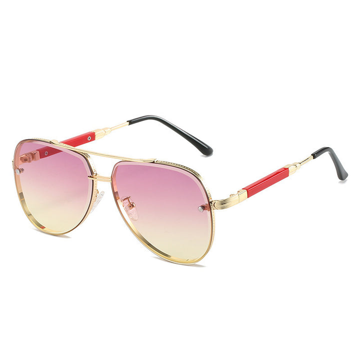 Dame Aviator solbriller med stilfull gradientbeskyttelse Luvikno