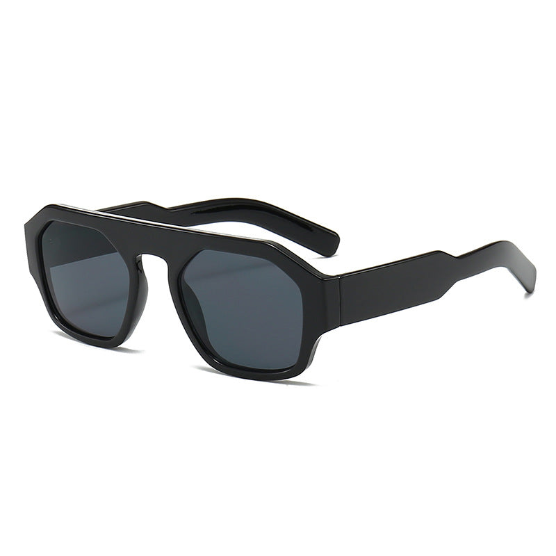 Dame motetrender solbrille i innovativ geometrisk design Luvikno