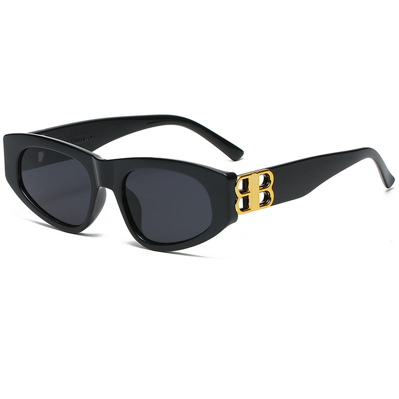 Dame Designer-solbrille med luksuriøse rammedetaljer Luvikno