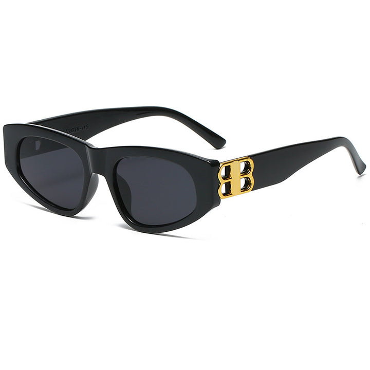 Dame Designer-solbrille med luksuriøse rammedetaljer Luvikno