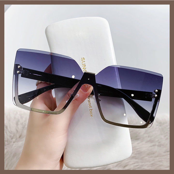 Dames oversized solbriller i moderne design med UV-beskyttelse Luvikno