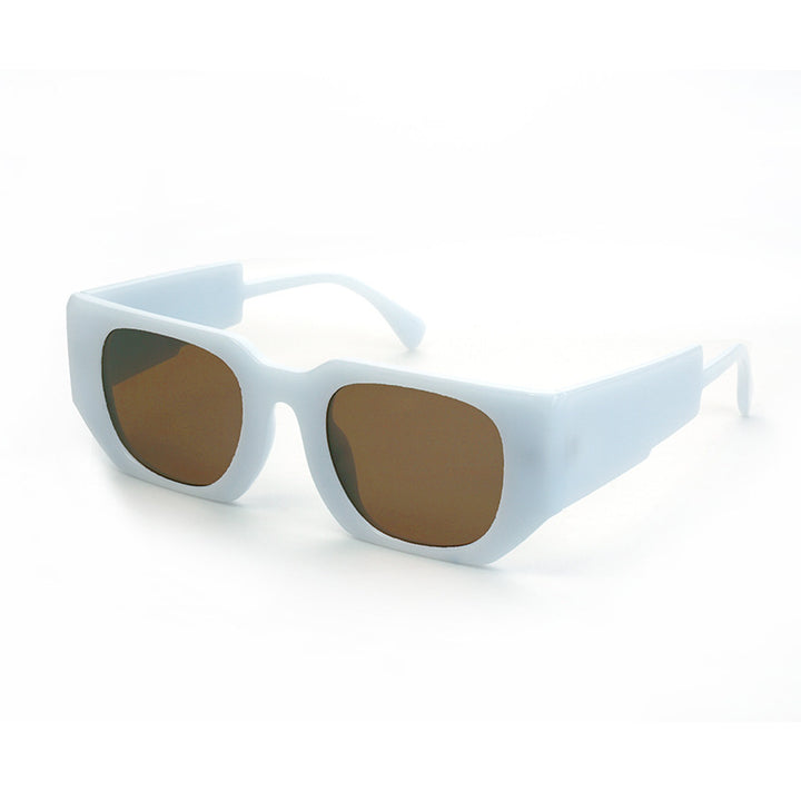 Dame Modisch solbrille med kantet ramme og UV-beskyttelse Luvikno