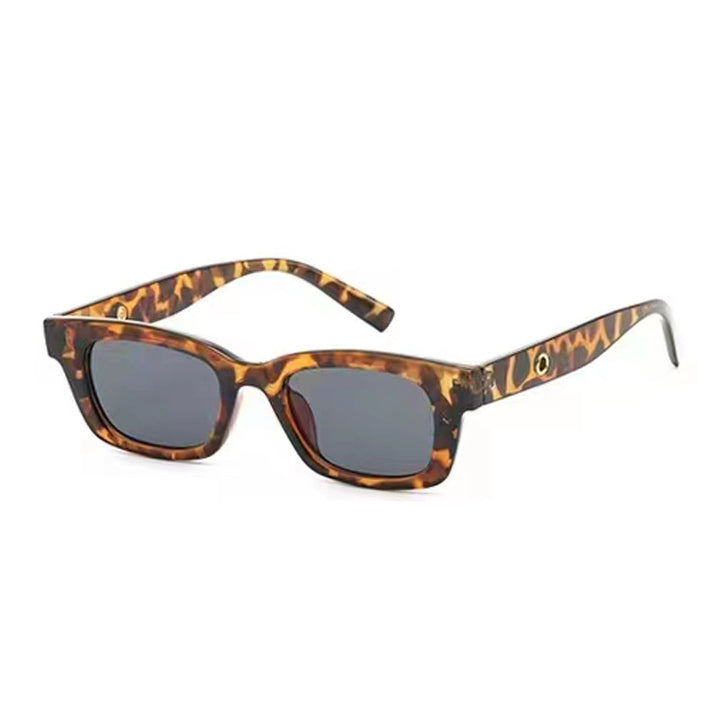 Dame Designer-solbrille med trendy skilpaddemønster Luvikno