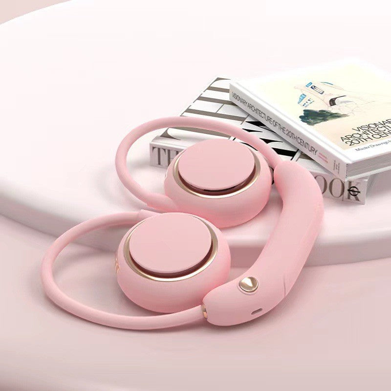 Kjøling handsfree oppladbar dual bjørneøre nakke vifte med justerbare hastigheter Luvikno