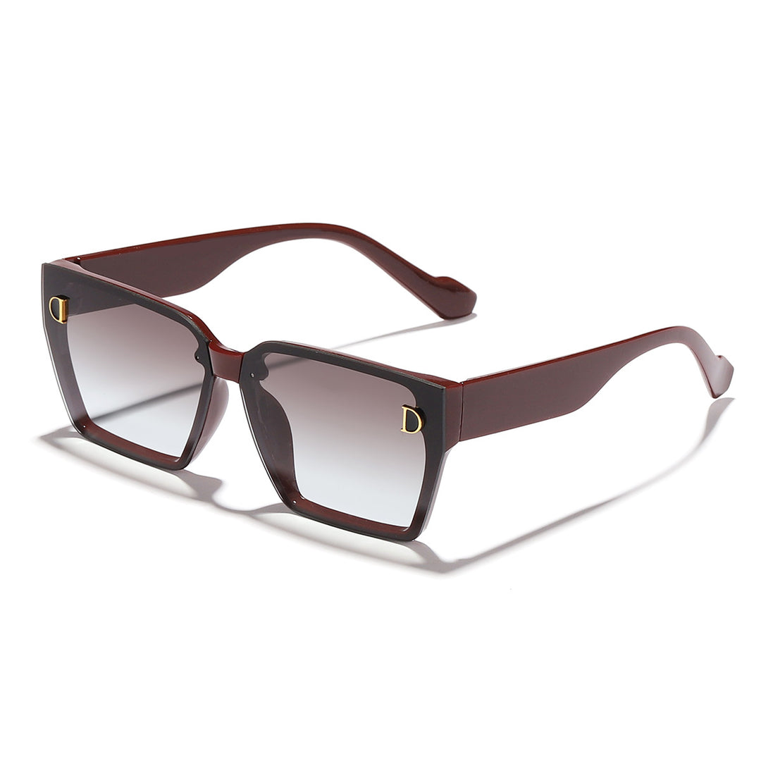 Dame moteriktig solbrille i unikt design med overdimensjonerte glass Luvikno