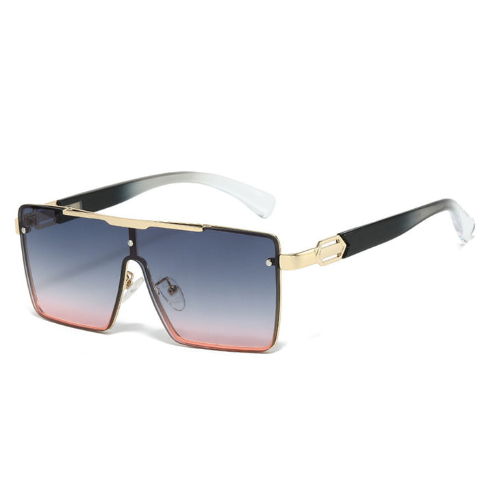 Dame Modisk Oversized Solbrille i eksklusiv Skilpaddedesign Luvikno