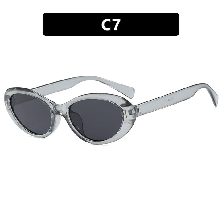 Dame Cat-Eye solbriller med beskyttende UV-filter og stilfull ramme Luvikno