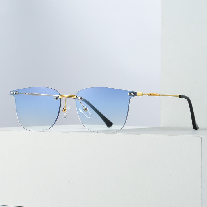 Damer stilige Geometric-solbriller med moderne glaselementer Luvikno