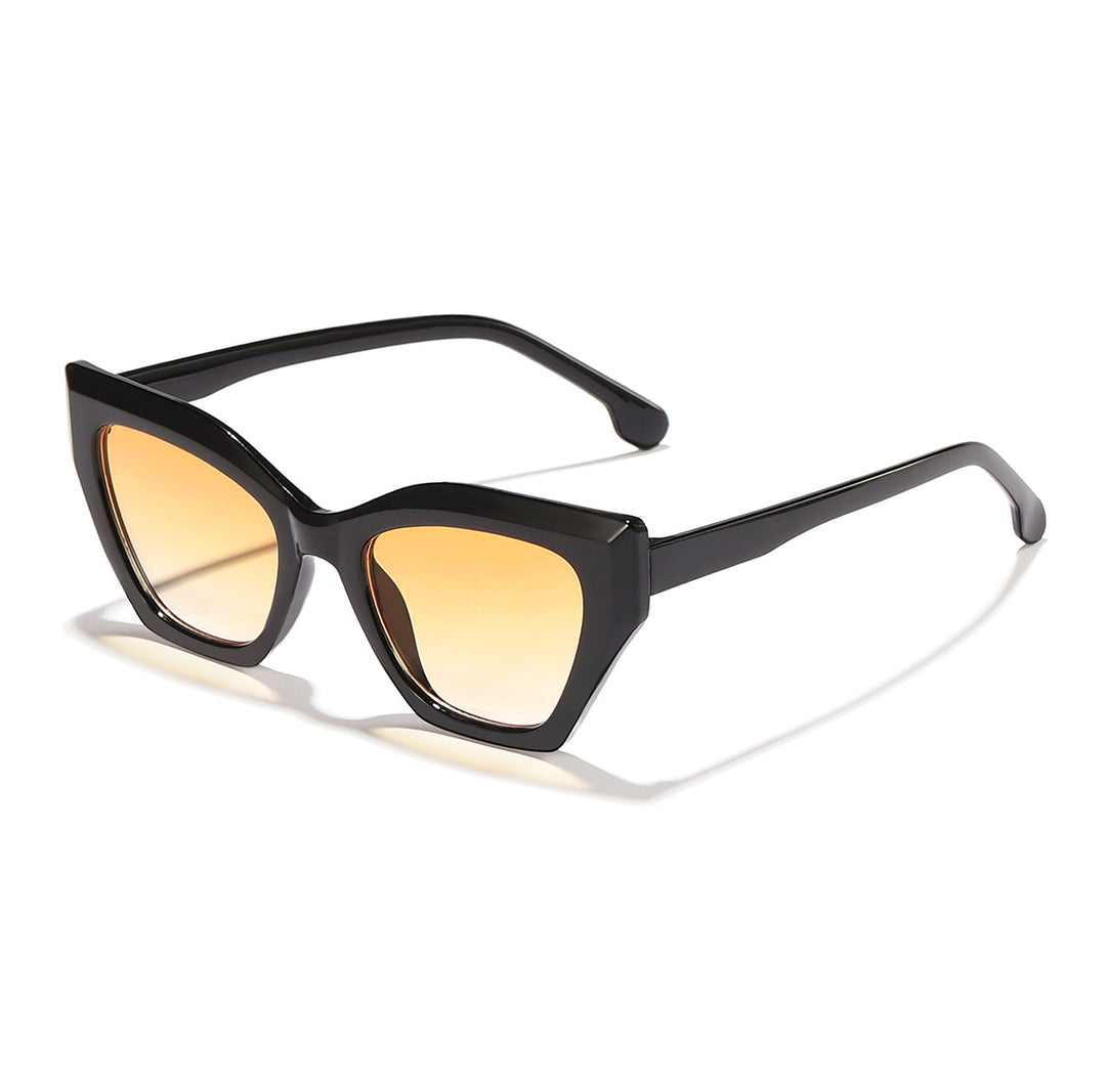 Dame moteriktige solbriller med elegant Cat-Eye-design og slitesterk ramme Luvikno