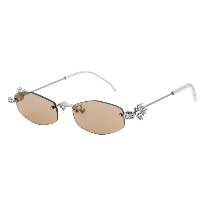 Dame Designer-solbrille med luksuriøse dekorasjoner Luvikno
