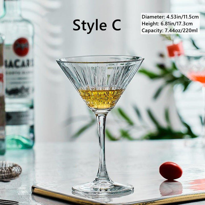 Mønstret Martini Cocktail Glasser | Luvikno