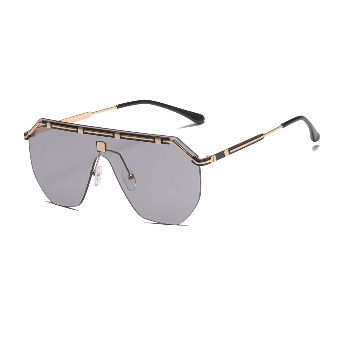 Damer geometrisk Oversized-solbrille Luvikno