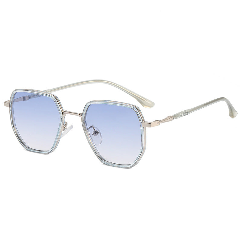 Dame geometrisk solbrille med elegant glassdesign Luvikno