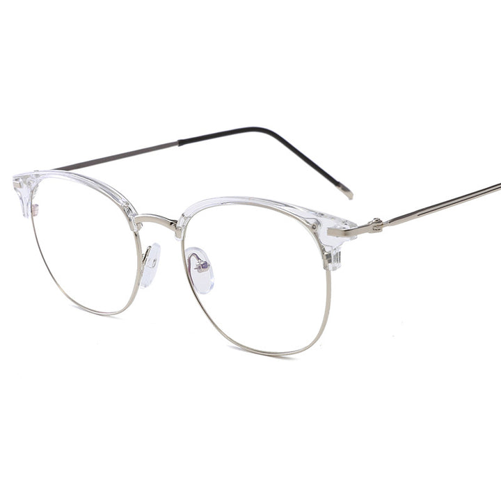 Damer moteriktig cat-eye brille med filigran metallramme Luvikno