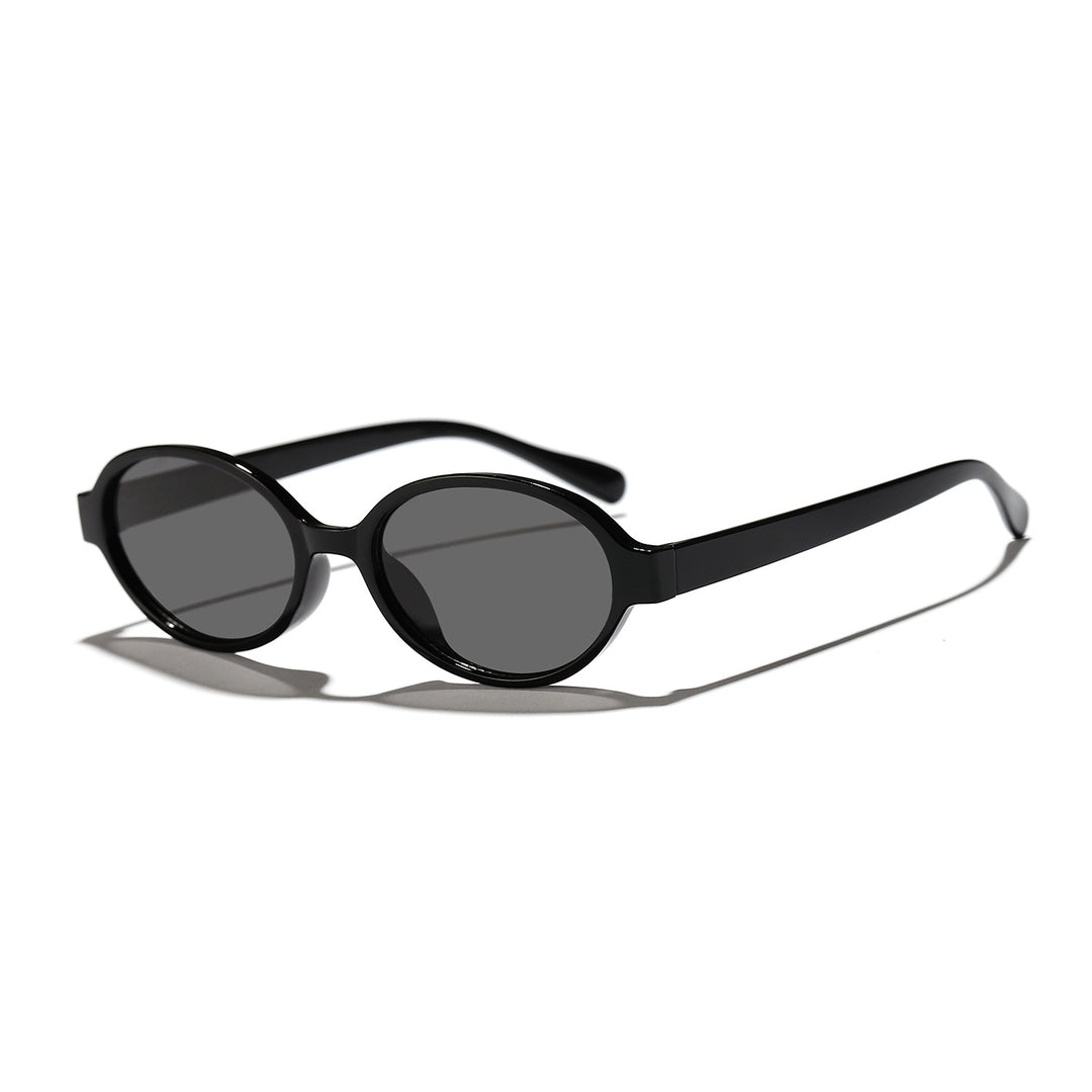 Dame moterik oval solbrille med dyremønster Luvikno