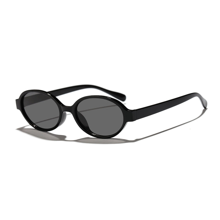 Dame moterik oval solbrille med dyremønster Luvikno