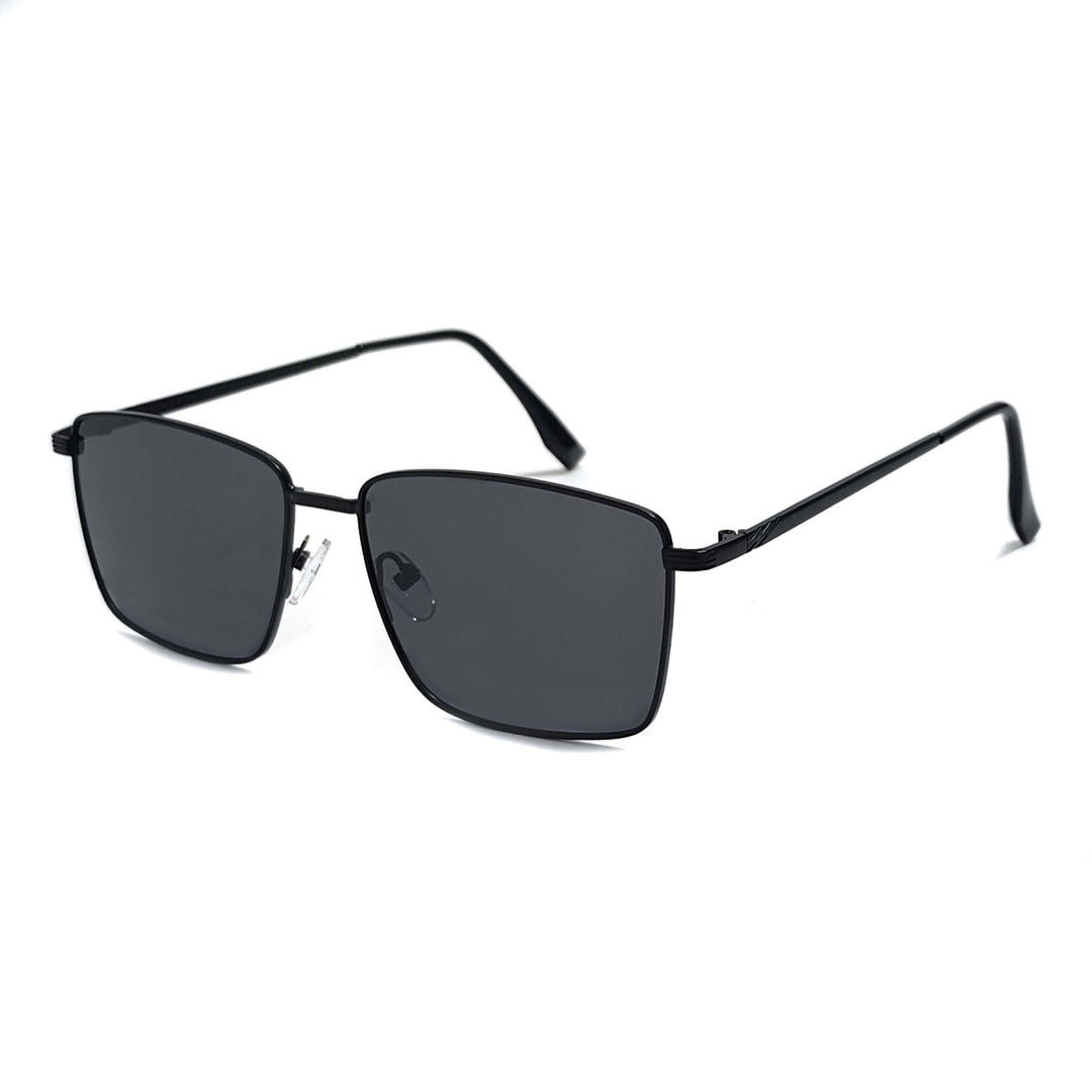 Herremodern kvadratisk solbrille med UV-beskyttelse og ergonomiske stenger Luvikno