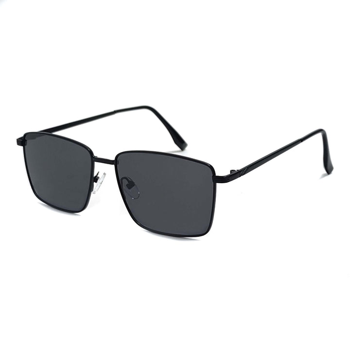 Herremodern kvadratisk solbrille med UV-beskyttelse og ergonomiske stenger Luvikno