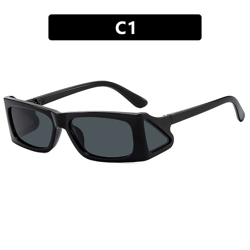 Damer ekstravagante solbrille i geometrisk design Luvikno