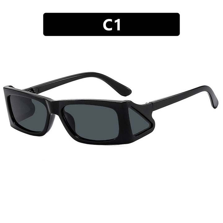 Damer ekstravagante solbrille i geometrisk design Luvikno