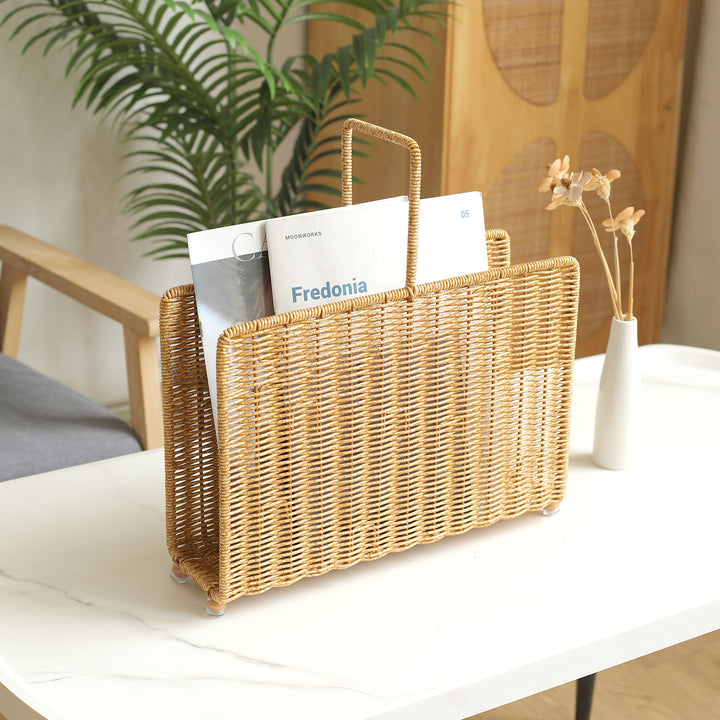 Unisex Håndvevd magasinstander med elegant design Luvikno