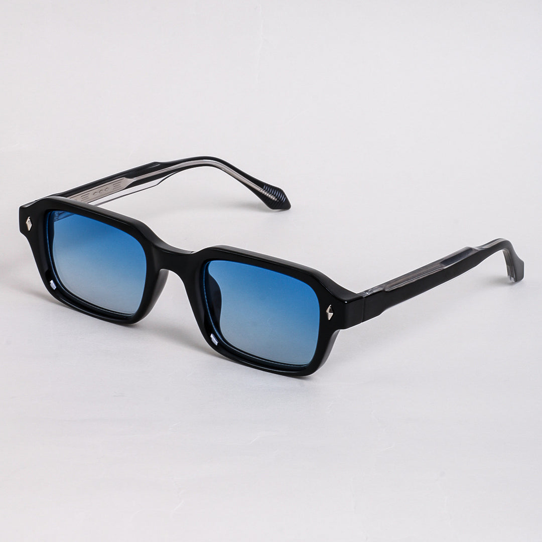 Dame firkantet solbrille med moderne, allsidig ramme og UV-beskyttelse Luvikno