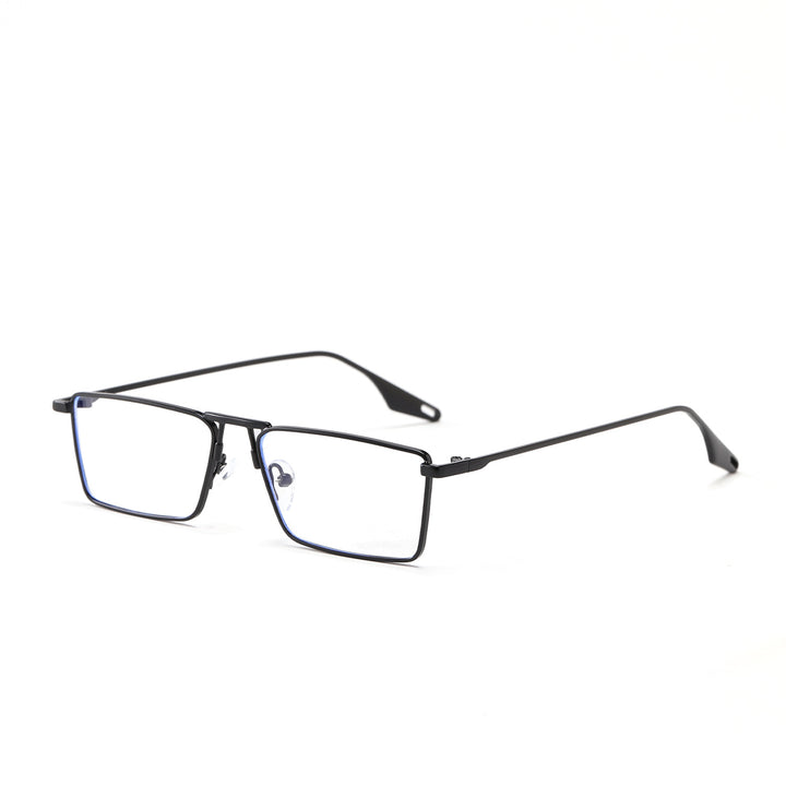Dame elegant firkantet solbrille med smal metallramme og UV-beskyttelse Luvikno