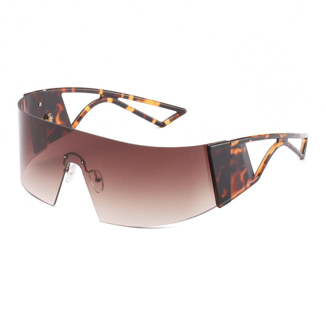 Dame sporty solbriller i futuristisk design Luvikno