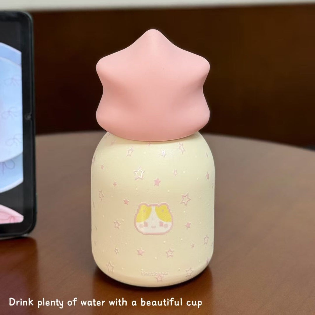 Damen Isoliertrinkflasche mit kreativem Sternverschluss Luvikno