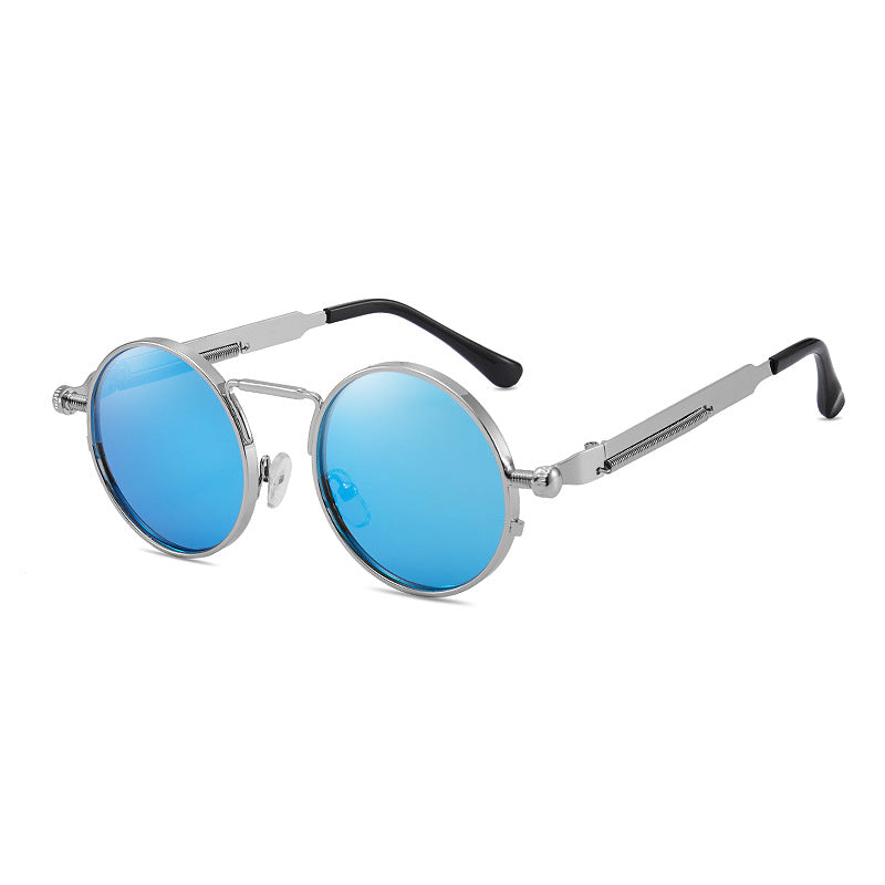 Dame elegant rund metallbrille Luvikno