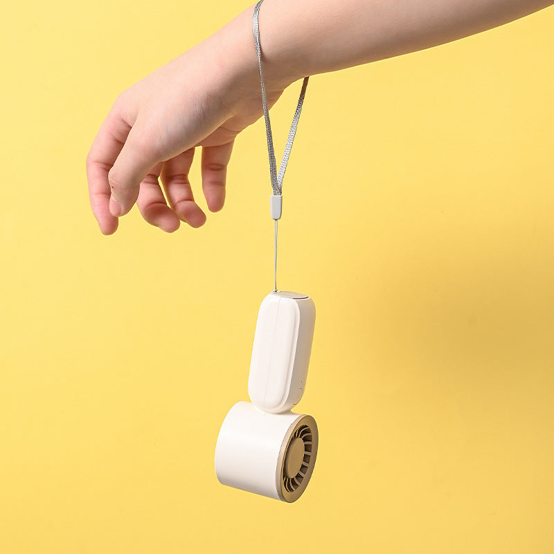 Unisex nan kompakt trådløs håndvifte med integrert batteri, stille turbinemotor og justerbart neigbart hode Luvikno