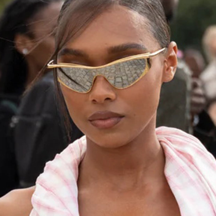 Damer ekstravagant formet solbrille med beskyttende UV-filter Luvikno