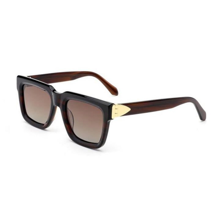 Dame moderne Oversize-solbriller med elegant ramme Luvikno