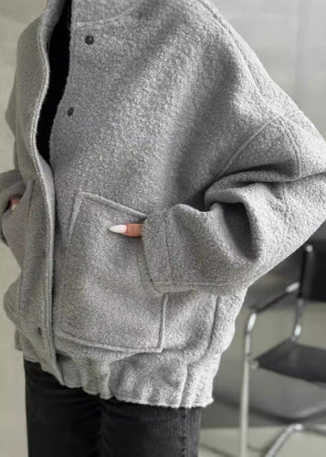 Luvik | Oversized fleece-knappjakke