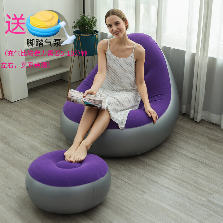 Kvinne oppblåsbar komfortsofa med ergonomisk ryggstøtte Luvikno