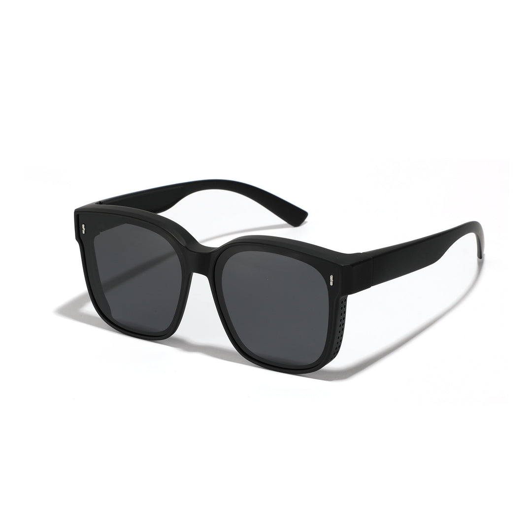 Damer firkantet solbrille med moderne, høyglanset ramme og UV-beskyttelse Luvikno