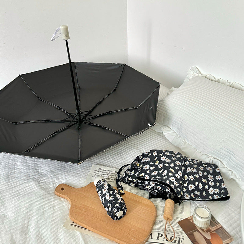 Dame Faltbar Handleveske med sjarmerende blomstedesign Luvikno