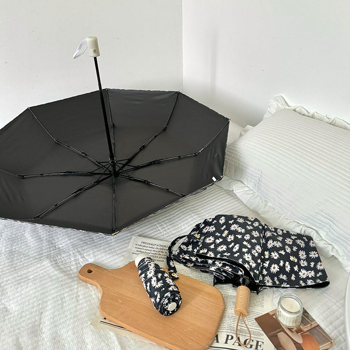 Dame Faltbar Handleveske med sjarmerende blomstedesign Luvikno