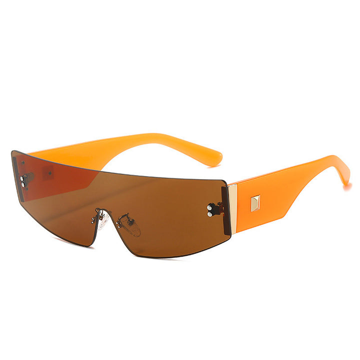 Dame trendy solbriller med futuristisk design Luvikno