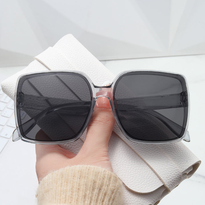 Dame oversized solbriller i moderne skilpadde-design Luvikno