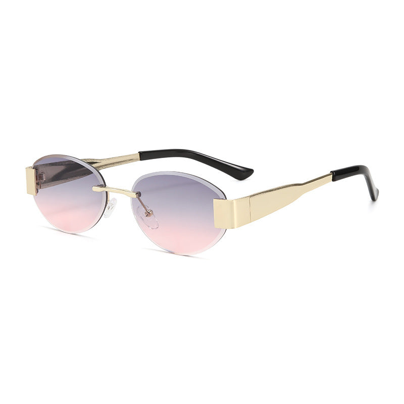 Dame glamorøs solbrille med klar, elegant ramme og beskyttende UV-filter Luvikno