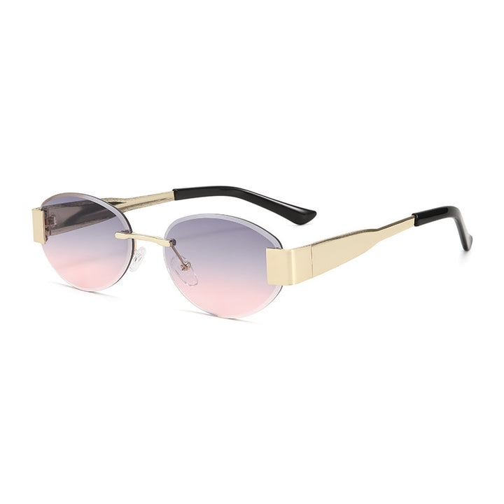 Dame glamorøs solbrille med klar, elegant ramme og beskyttende UV-filter Luvikno