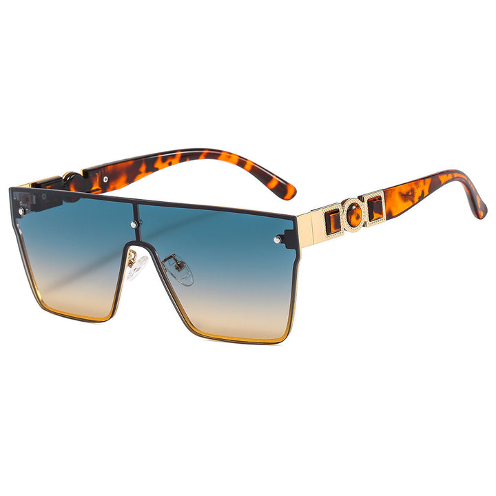 Dame oversized gjennomsiktig solbrille med moderne ramme Luvikno
