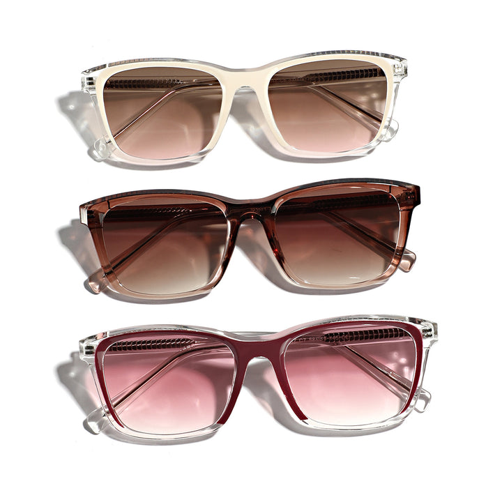 Dame moteriktig solbrille med stilige og beskyttende glass Luvikno