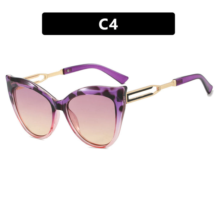 Dame cat-eye briller med elegant metallramme Luvikno