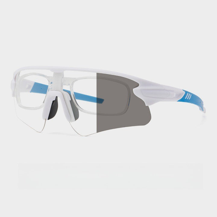 Unisex Sportslig høytytende solbrille med aerodynamisk design og justerbart nesepad Luvikno