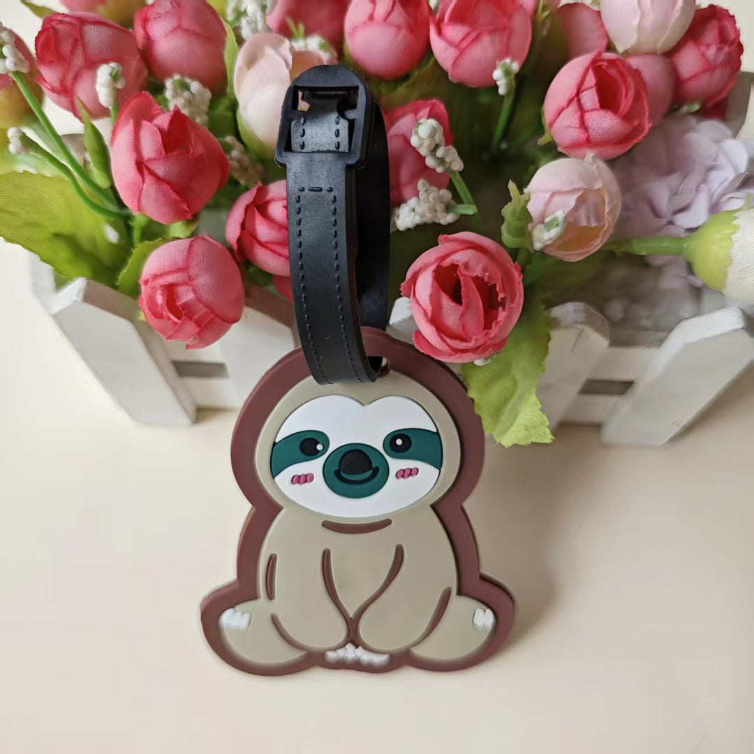 Unisex Bagasjelapp i søtt dovendyr-design Luvikno