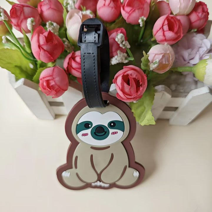 Unisex Bagasjelapp i søtt dovendyr-design Luvikno